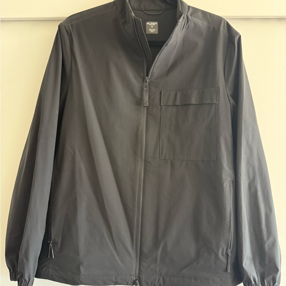 Banana Republic BR Sport Black Windbreaker Jacket